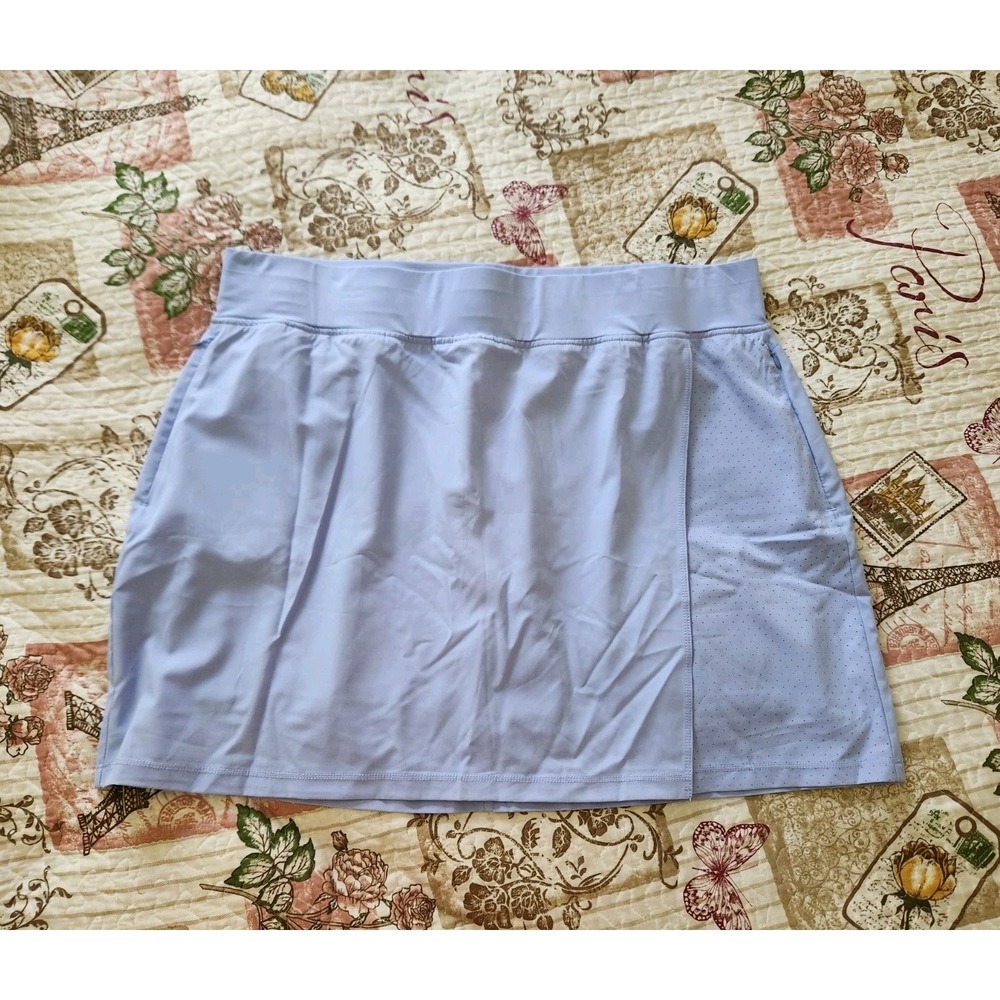 ZeroXposur Womens Breezy Sun Skort Size XXL UPF 50+ Peri Mist Blue Skirt